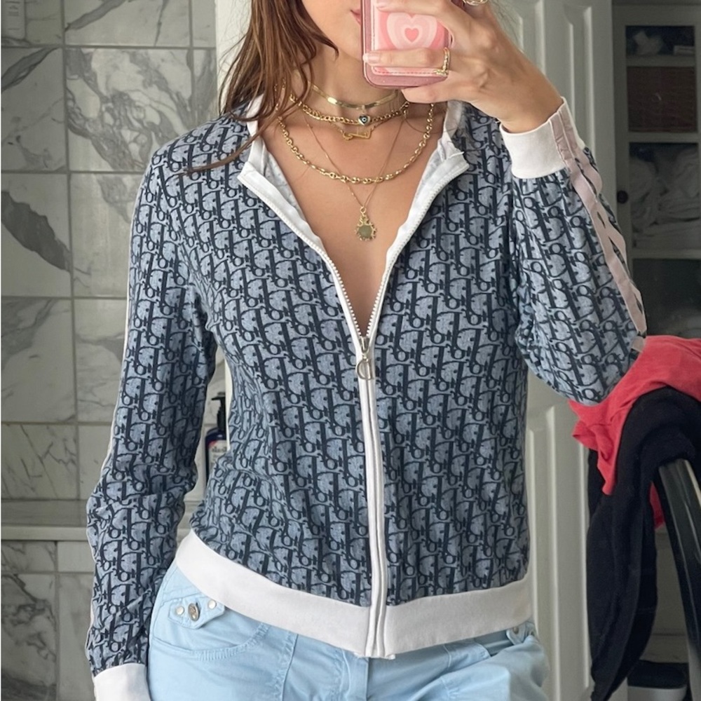 Y2K Dior Monogram Zip-Up Jacket